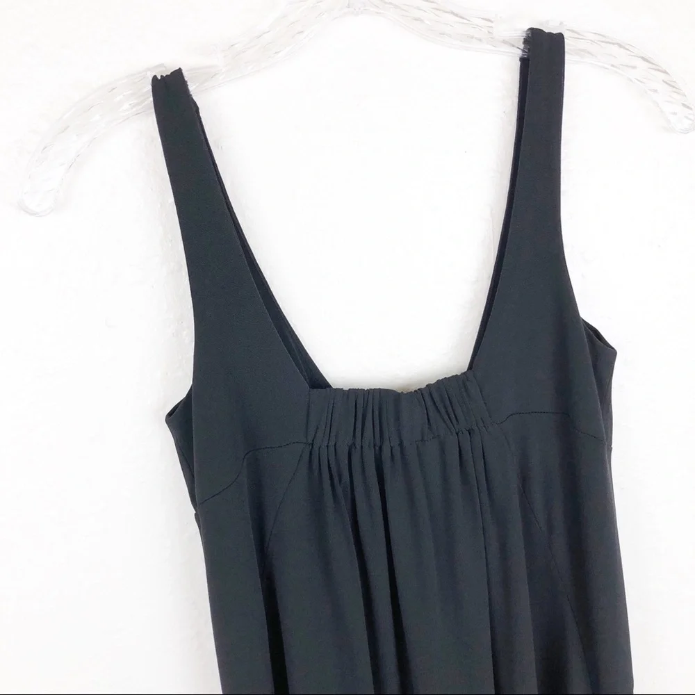 CAbi Black Ruched Waist Dress‎ Small